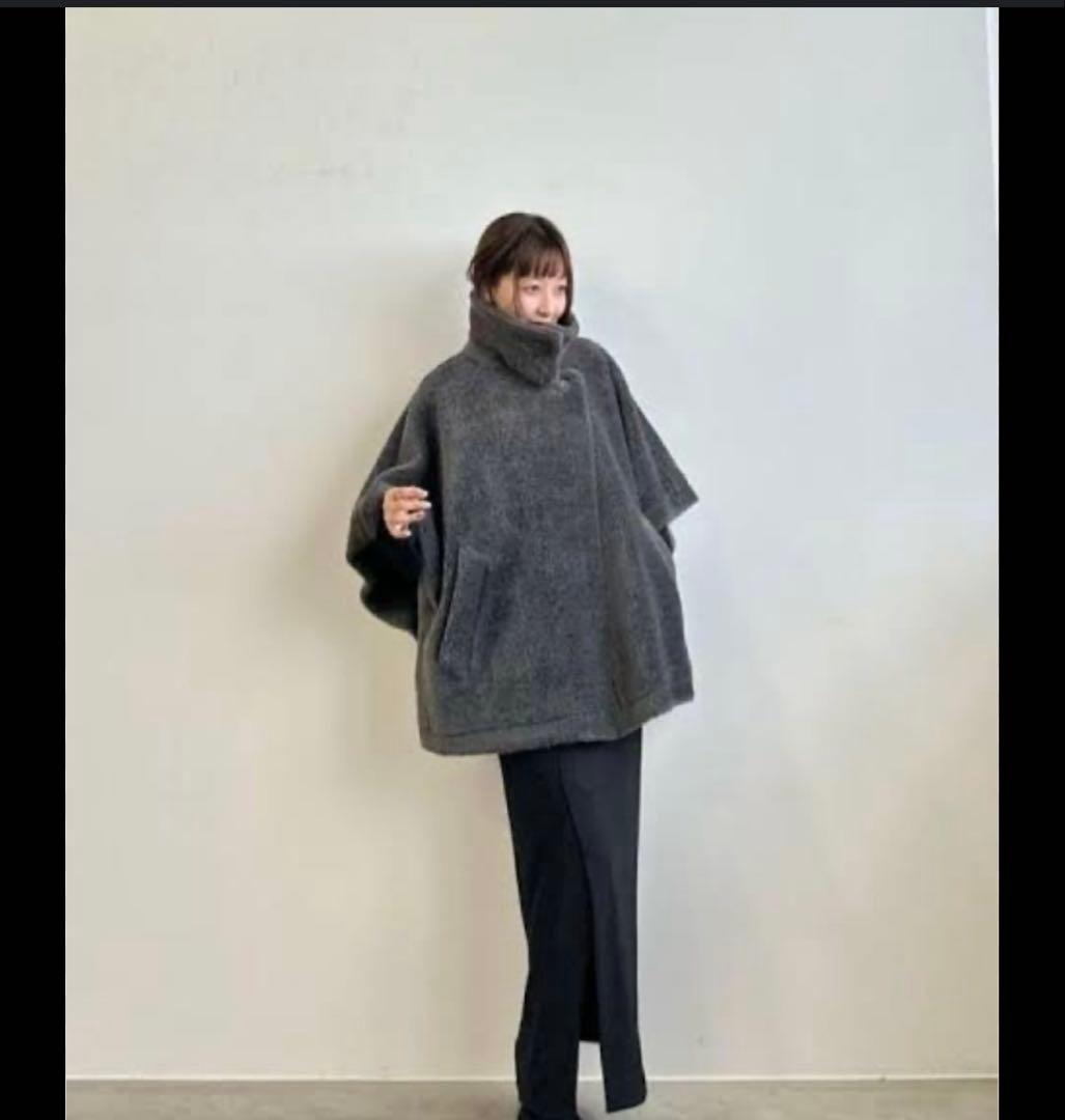 新品 ボアケープコート
