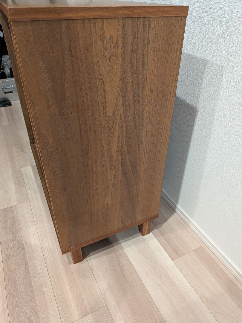 無印良品　キャビネット 食器棚　ウォールナット