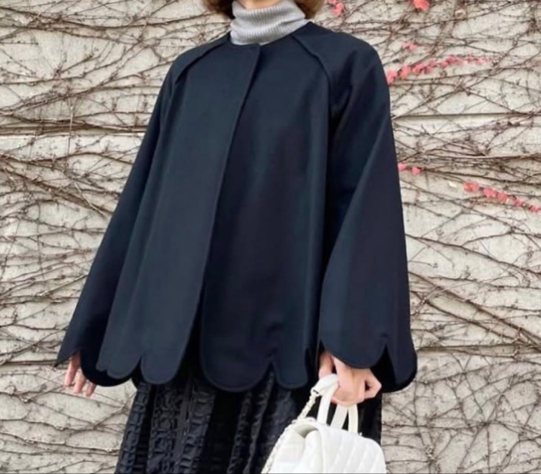 Cygne シーニュ スカラップコート