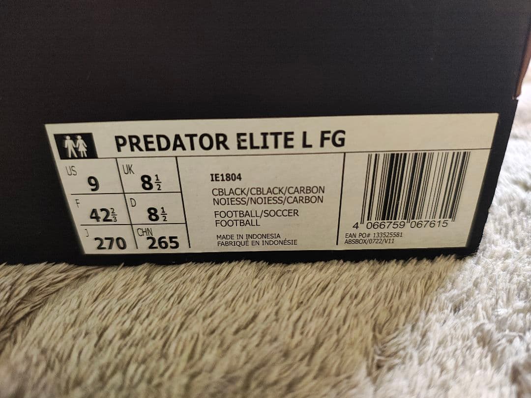 シューズ PREDATOR ELITE L FG 27cm