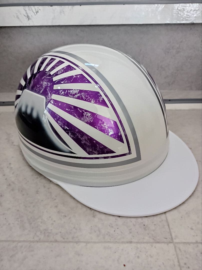 カスタムコルク半　白✘Candyパープルラップ富士日章　s.sオリジナル