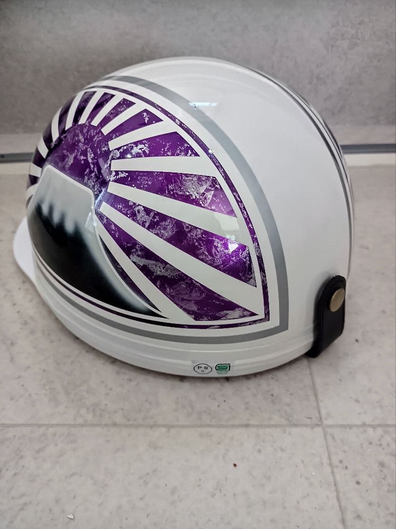 カスタムコルク半　白✘Candyパープルラップ富士日章　s.sオリジナル