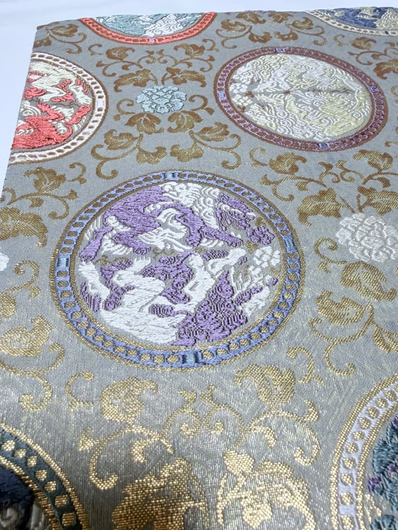 高級 袋帯 正絹 六通柄 龍村美術織物 唐織 訪問着 色無地 留袖 約90万円