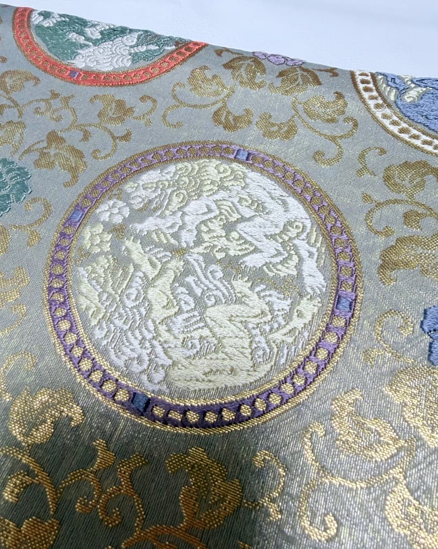 高級 袋帯 正絹 六通柄 龍村美術織物 唐織 訪問着 色無地 留袖 約90万円