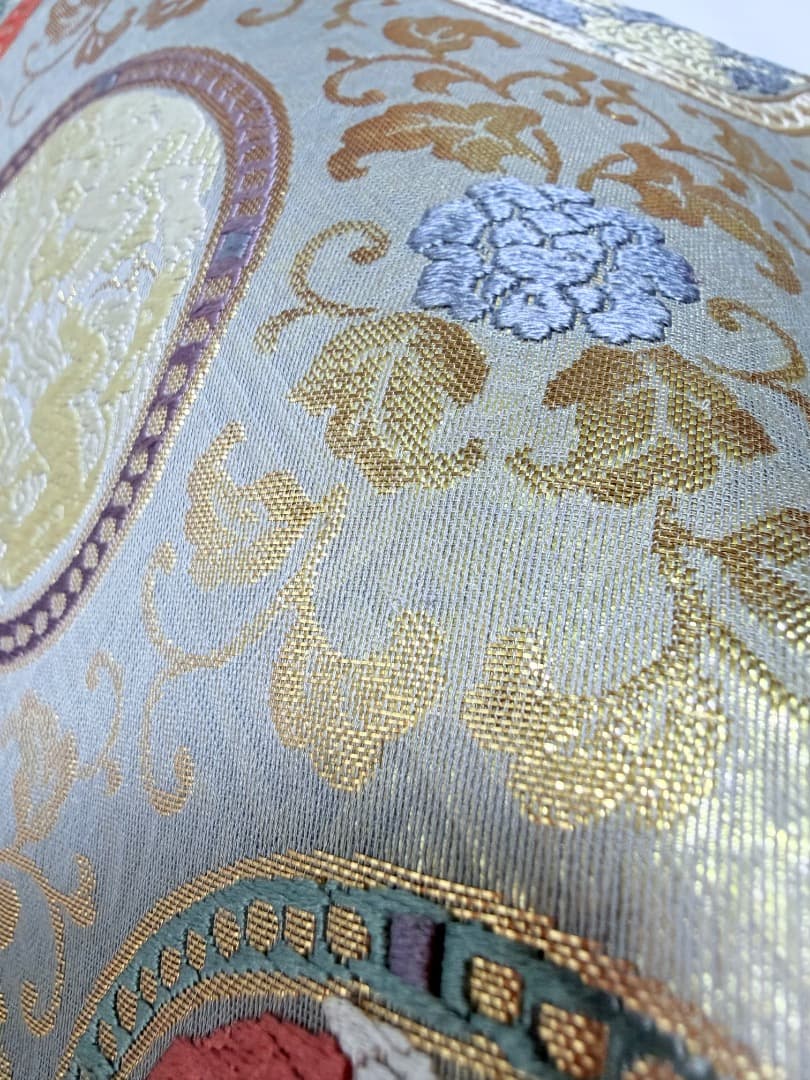 高級 袋帯 正絹 六通柄 龍村美術織物 唐織 訪問着 色無地 留袖 約90万円