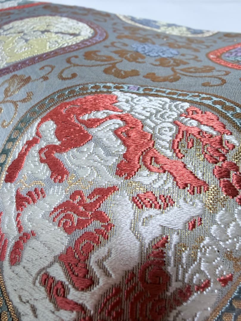 高級 袋帯 正絹 六通柄 龍村美術織物 唐織 訪問着 色無地 留袖 約90万円