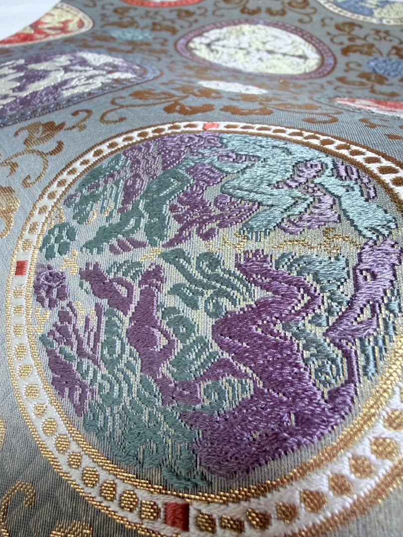 高級 袋帯 正絹 六通柄 龍村美術織物 唐織 訪問着 色無地 留袖 約90万円