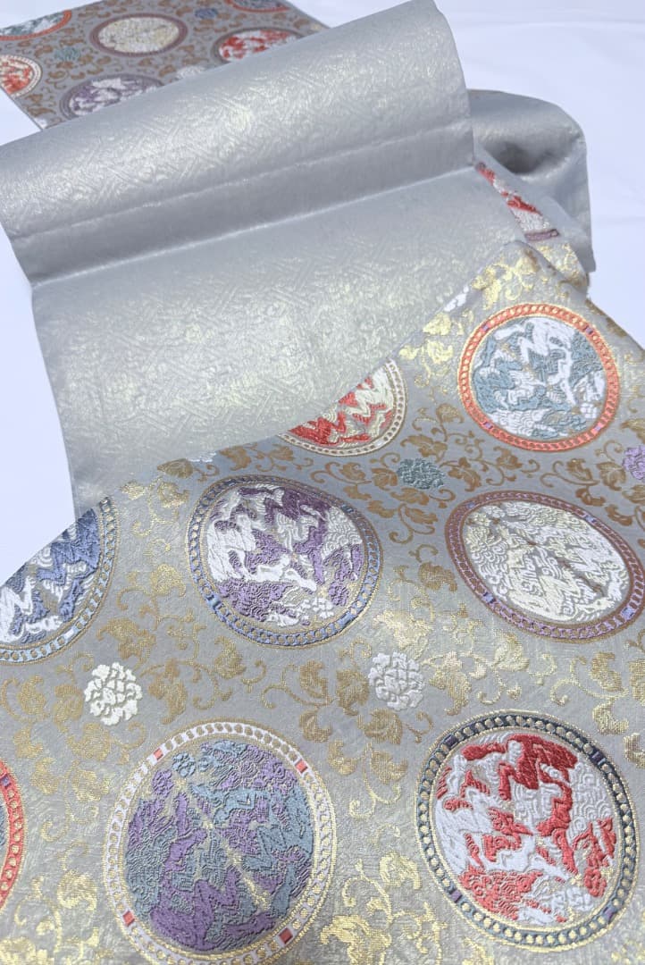 高級 袋帯 正絹 六通柄 龍村美術織物 唐織 訪問着 色無地 留袖 約90万円