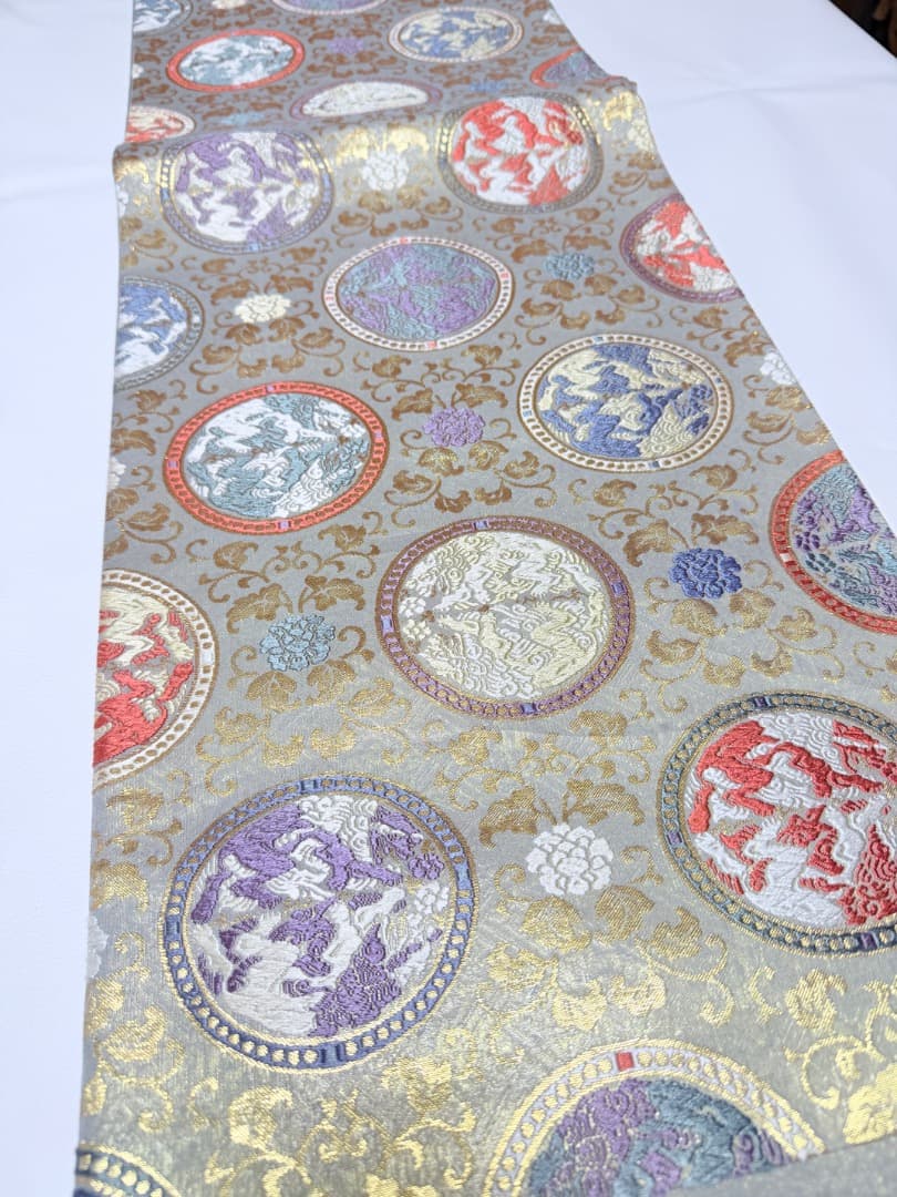 高級 袋帯 正絹 六通柄 龍村美術織物 唐織 訪問着 色無地 留袖 約90万円