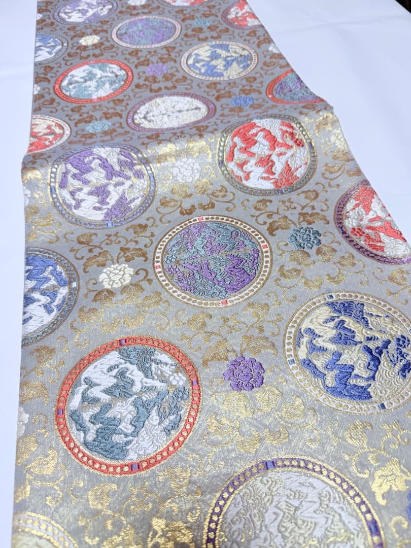 高級 袋帯 正絹 六通柄 龍村美術織物 唐織 訪問着 色無地 留袖 約90万円