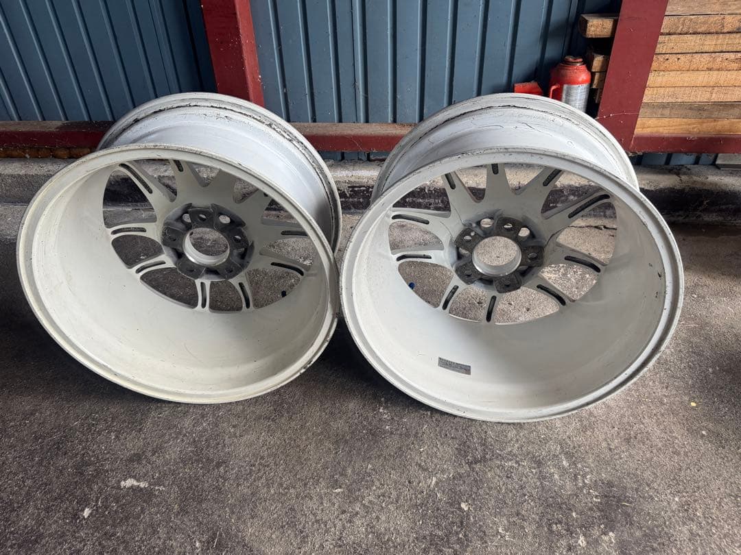 １７インチ　9jj+OFF 17 workエモーションCRホワイト ホイール