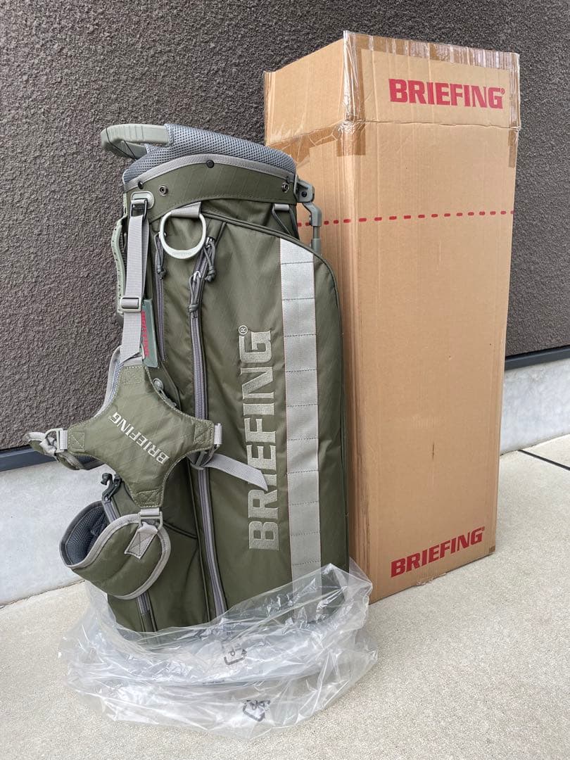 BRIEFING　キャディゴルフバッグ オリーブ CR-4 #02 XP 限定品