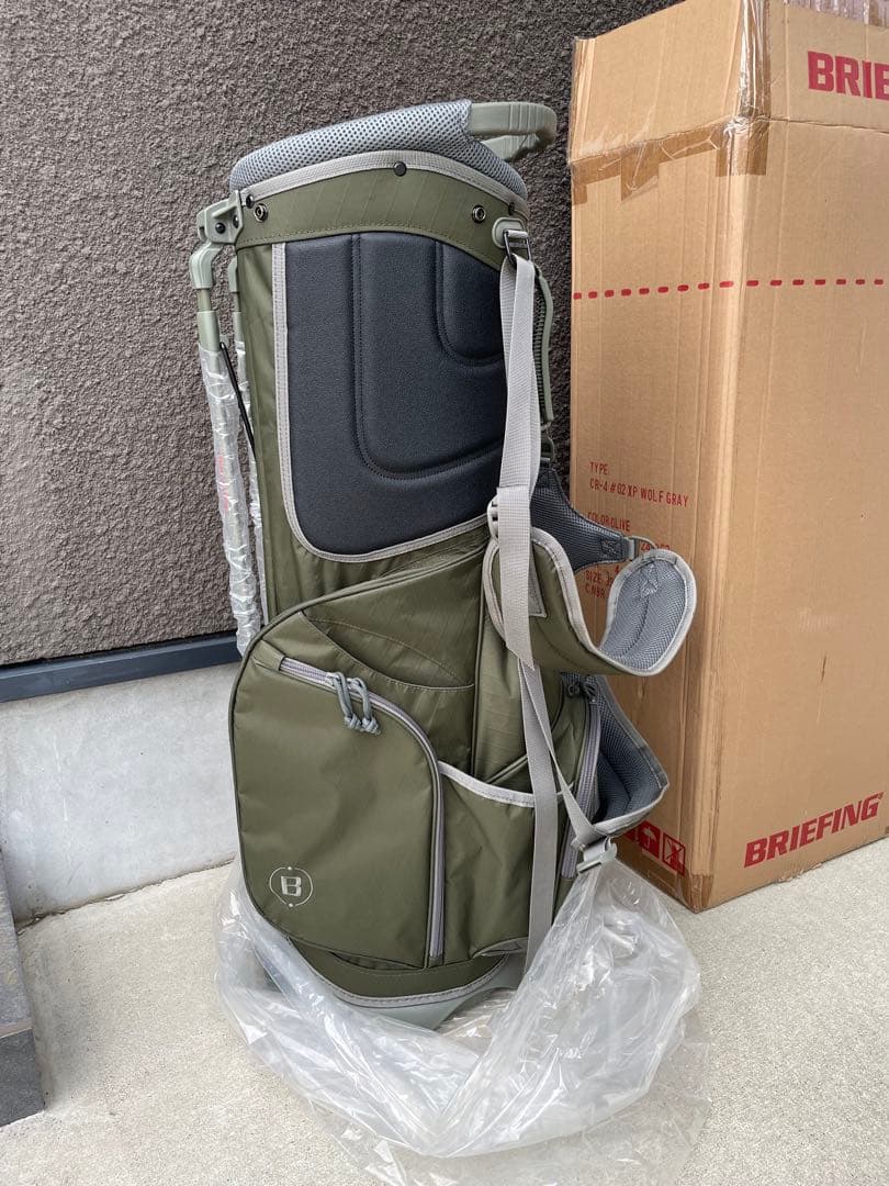 BRIEFING　キャディゴルフバッグ オリーブ CR-4 #02 XP 限定品
