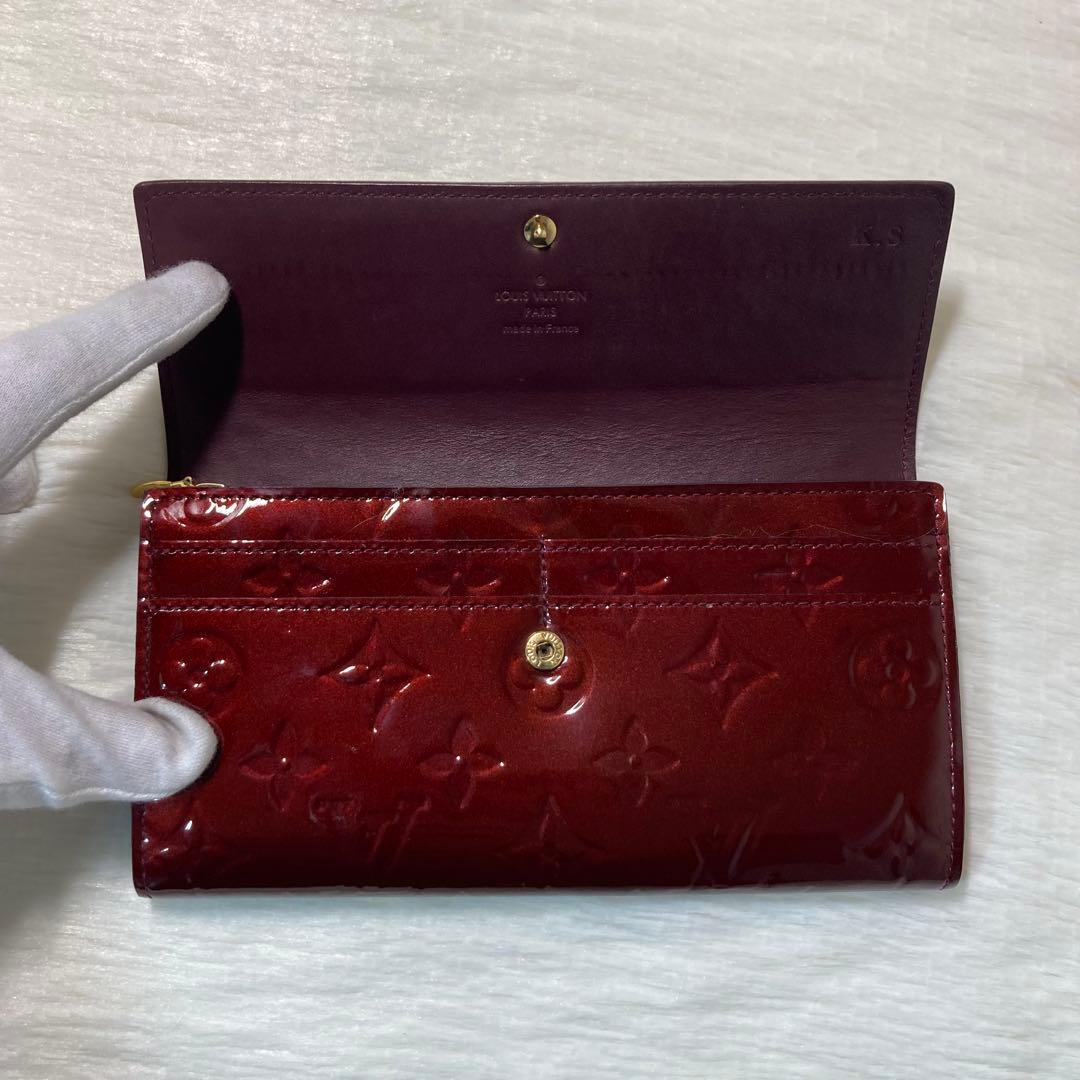 LOUIS VUITTON ヴィトン モノグラムヴェルニ ポルトフォイユ サラ