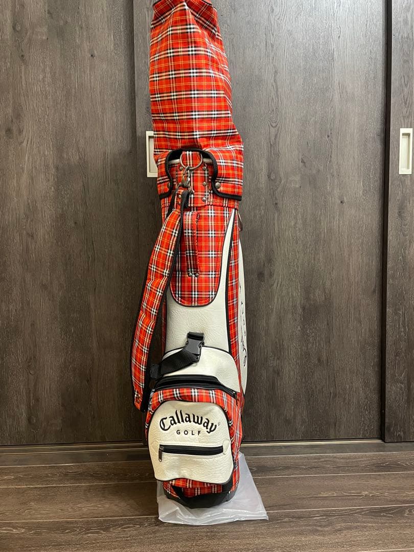 Callaway キャディバッグ 赤 チェック柄