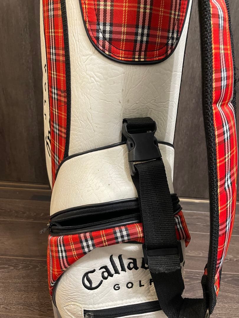 Callaway キャディバッグ 赤 チェック柄
