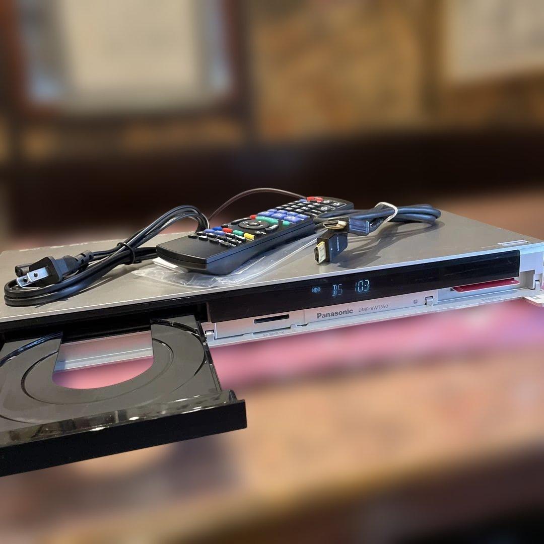 パナソニック DMR-BWT650/１TB/2番組W録/新品リモコン等付フル装備