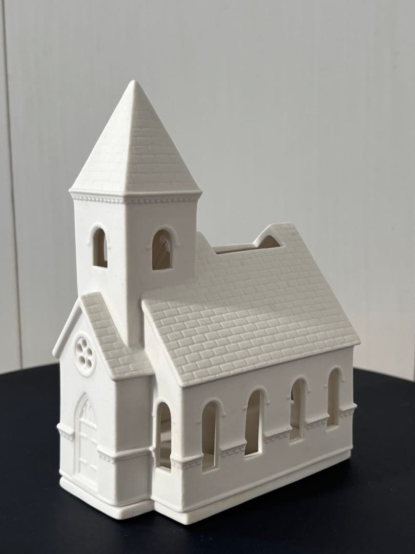 ウェッジウッド　クリスマス　キャンドルホルダー　チャーチ　教会　新品未使用