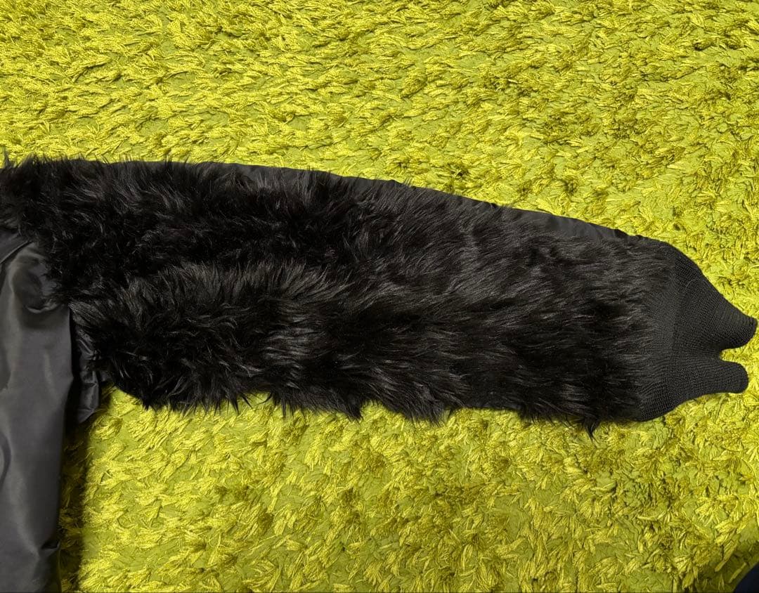 希少 BOUNTY HUNTER X ALPHA blackファー付MA-1