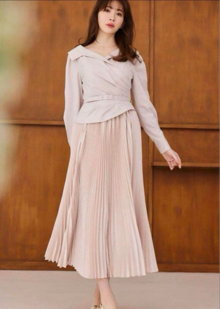 herlipto カシュクールシャツワンピース