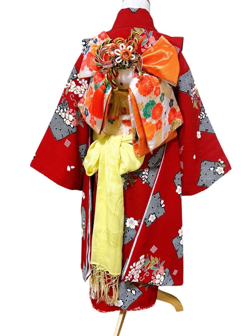 上品な色合い♡七五三　7歳　女の子　フルセット　一式　赤系