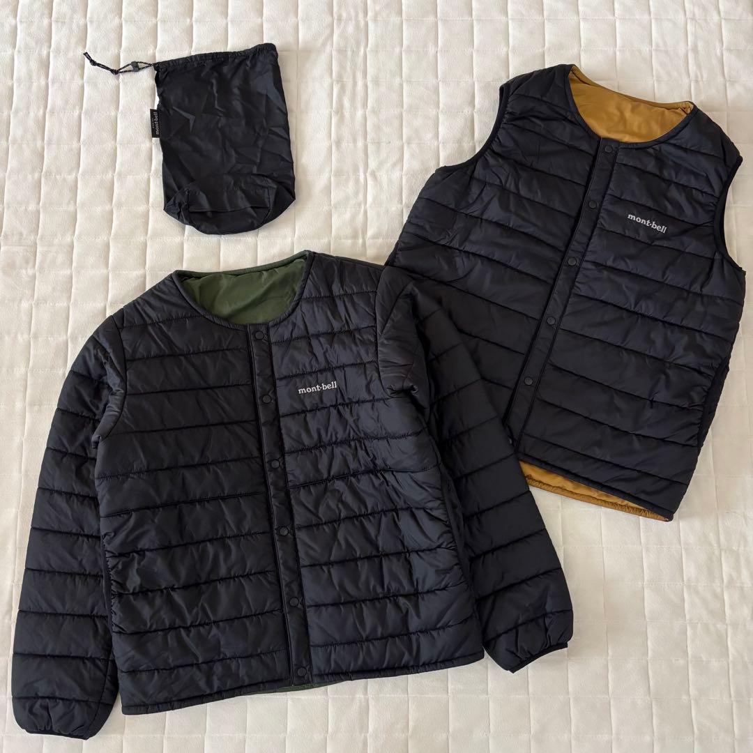 美品！大特価！モンベル（150cm）サーマラップラウンドネックジャケットベスト