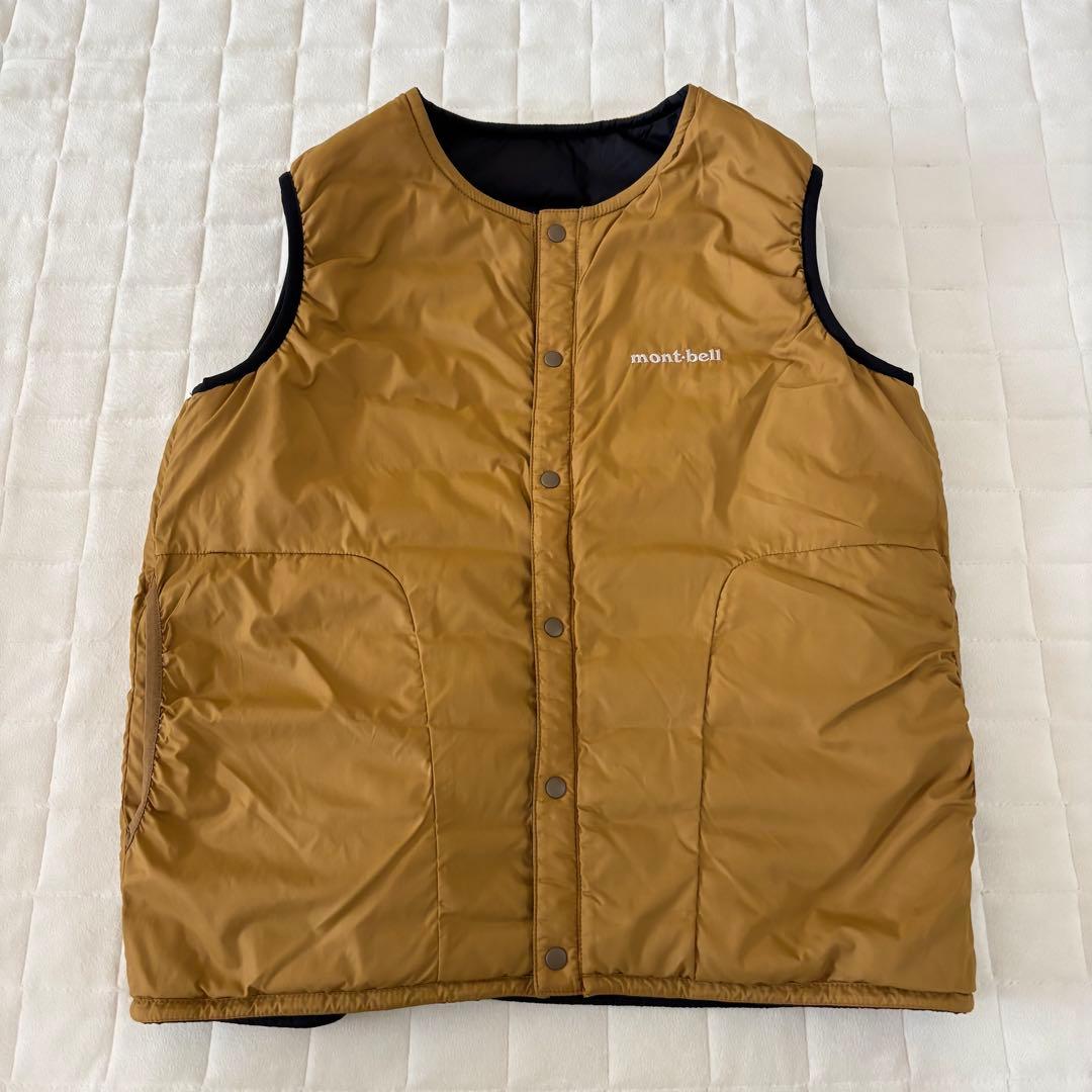 美品！大特価！モンベル（150cm）サーマラップラウンドネックジャケットベスト
