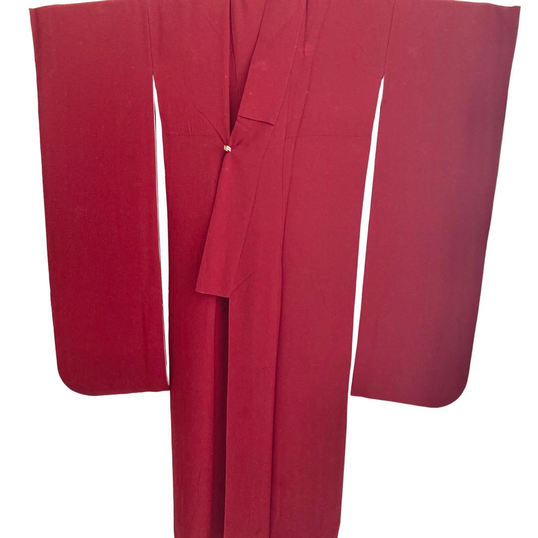 ★ 4848♥️断捨離中★赤 寛斎 無地 振袖6点セット‼️ NO6ま15