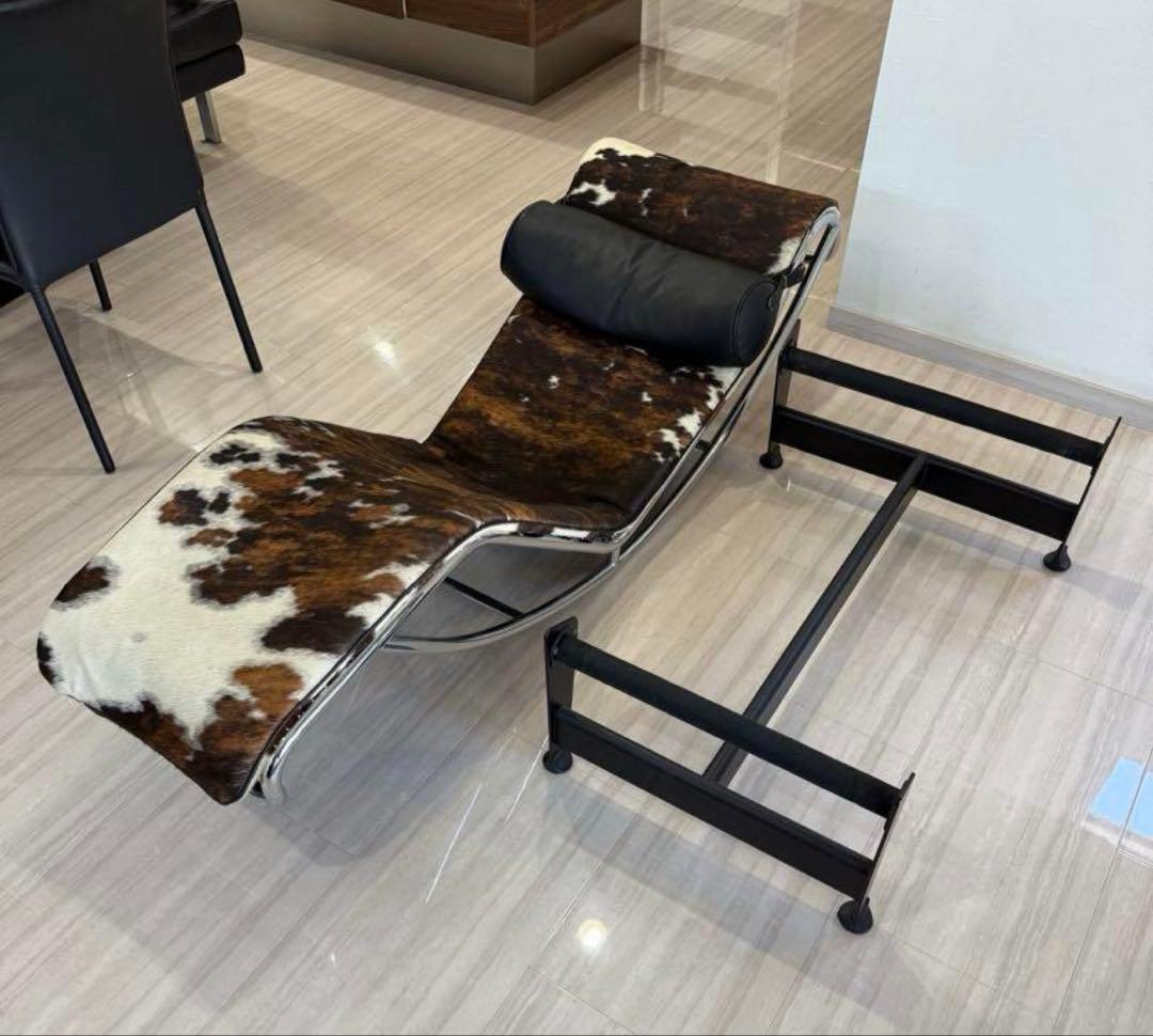 美品♪コルビュジェ シェーズロング LC4 リプロダクト 本革 ハラコ イタリア