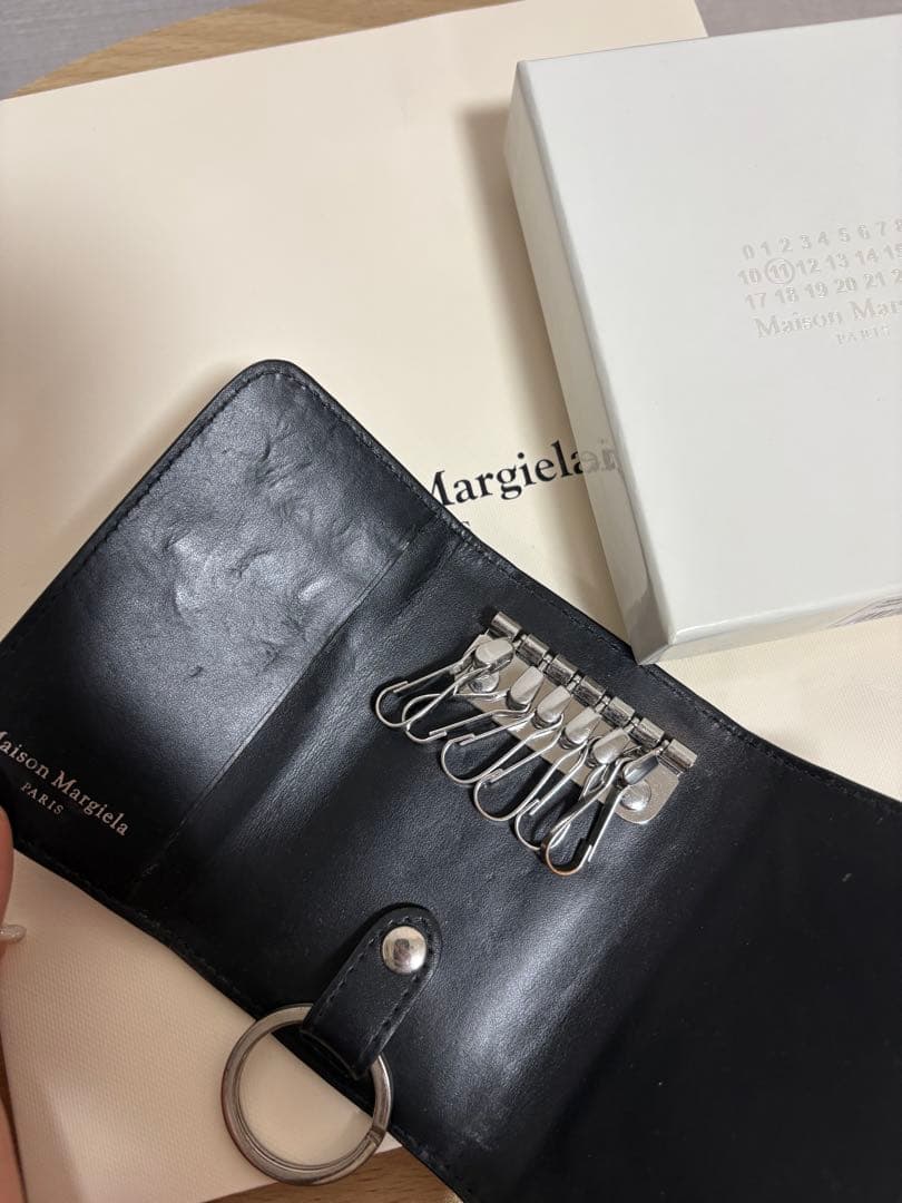 MAISON MARGIELA キーケース メンズ 6連キーケース BLACK