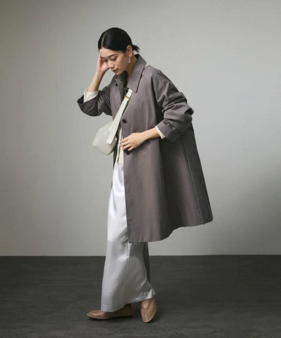 salon adam et rope /テントラインステンカラートレンチコート