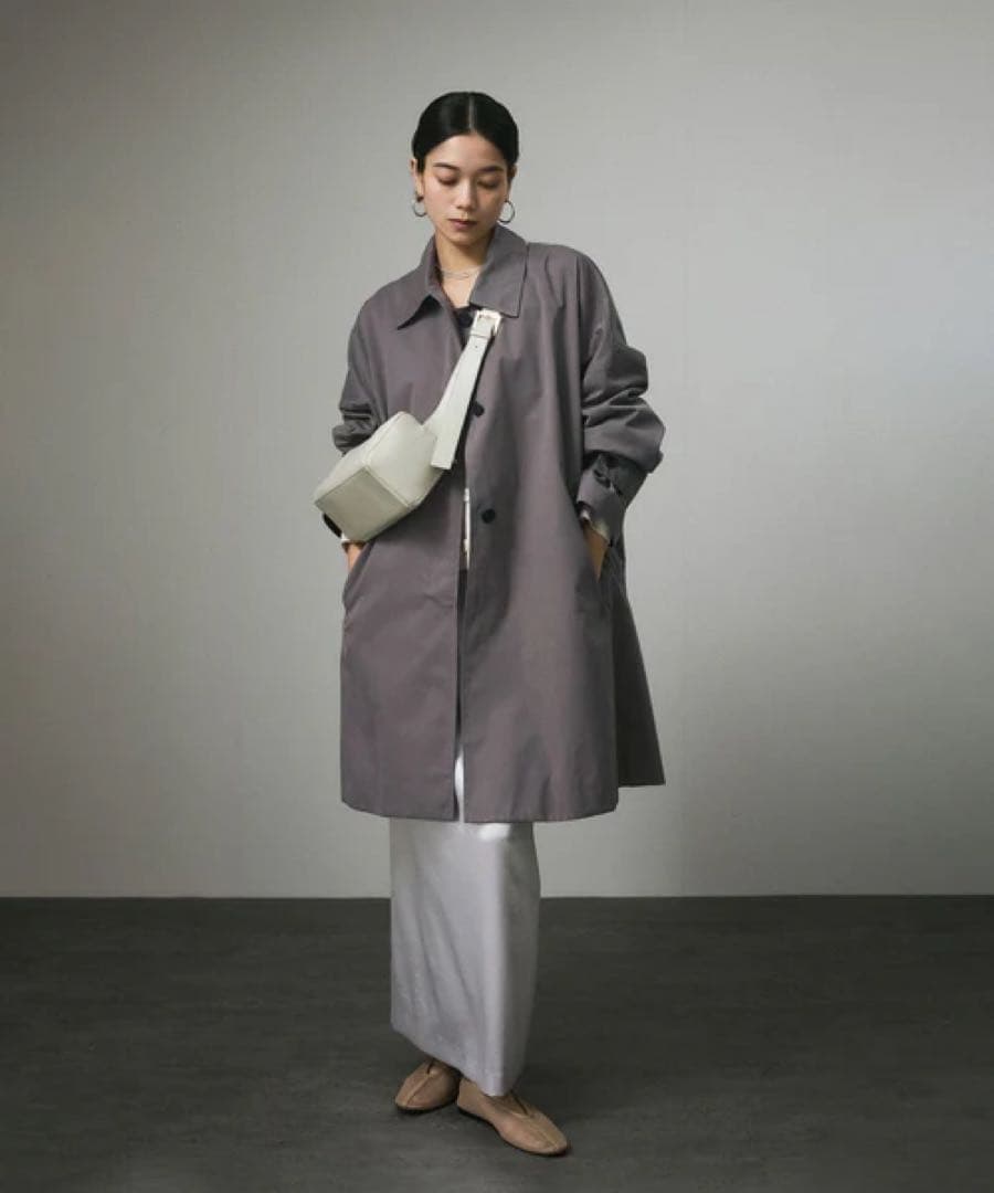 salon adam et rope /テントラインステンカラートレンチコート