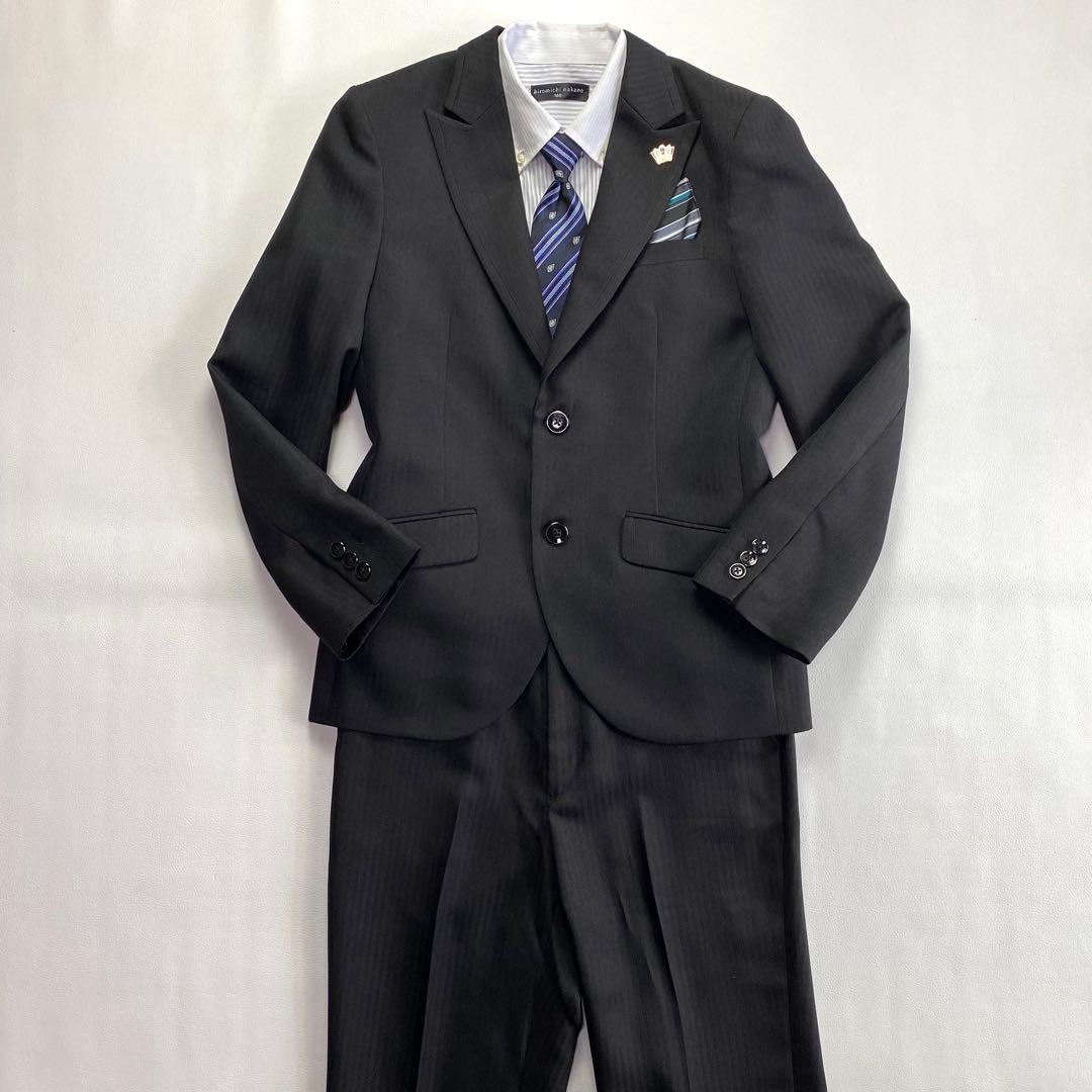 美品✨ヒロミチナカノ　フォーマルセットアップスーツ6点 160 卒業式　ブラック