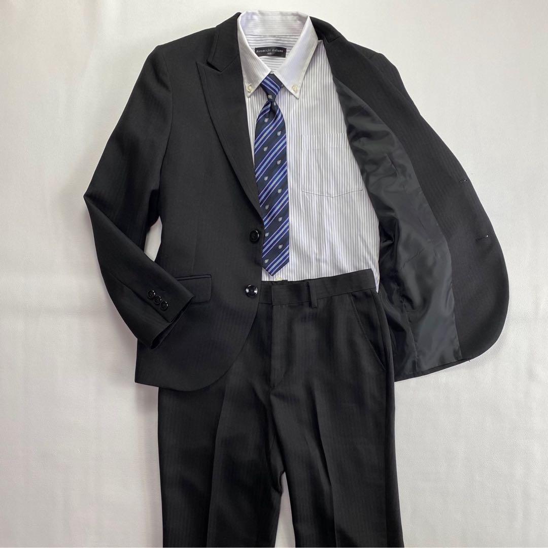美品✨ヒロミチナカノ　フォーマルセットアップスーツ6点 160 卒業式　ブラック