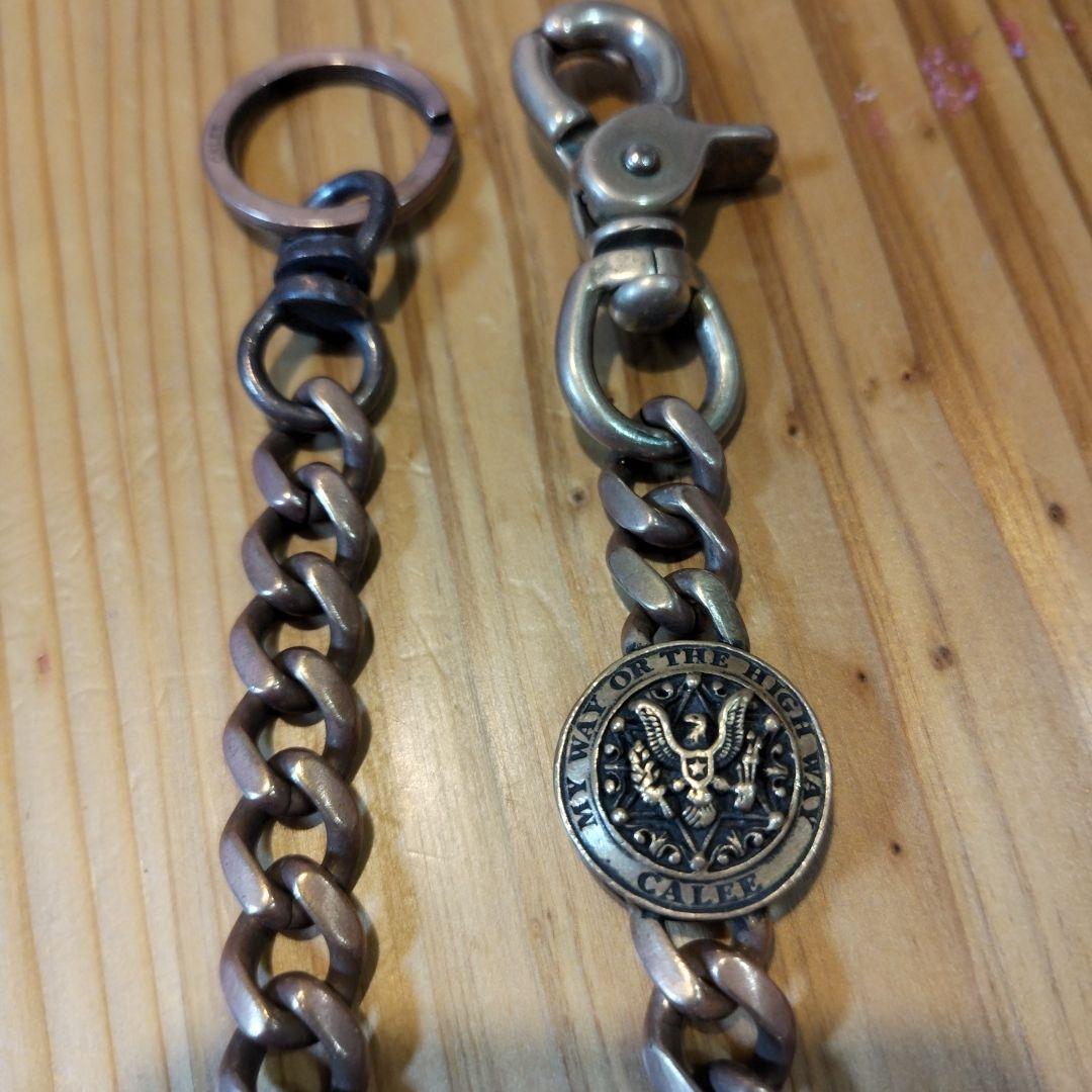 CALEE☆キャリー　ウォレットチェーン　ブラス