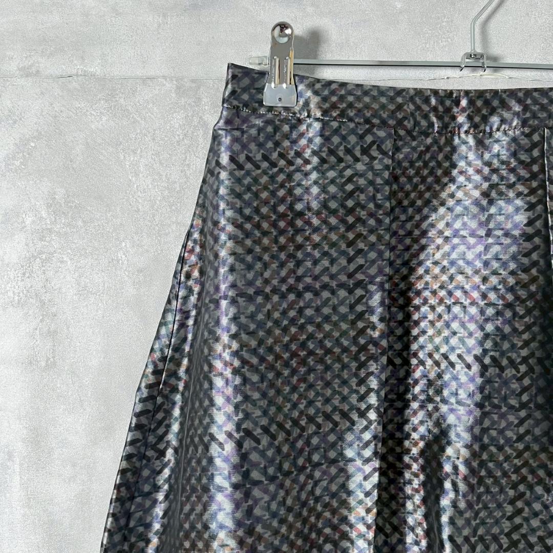 EMPORIO ARMANI イタリア製 光沢 デザイン スカート N1215