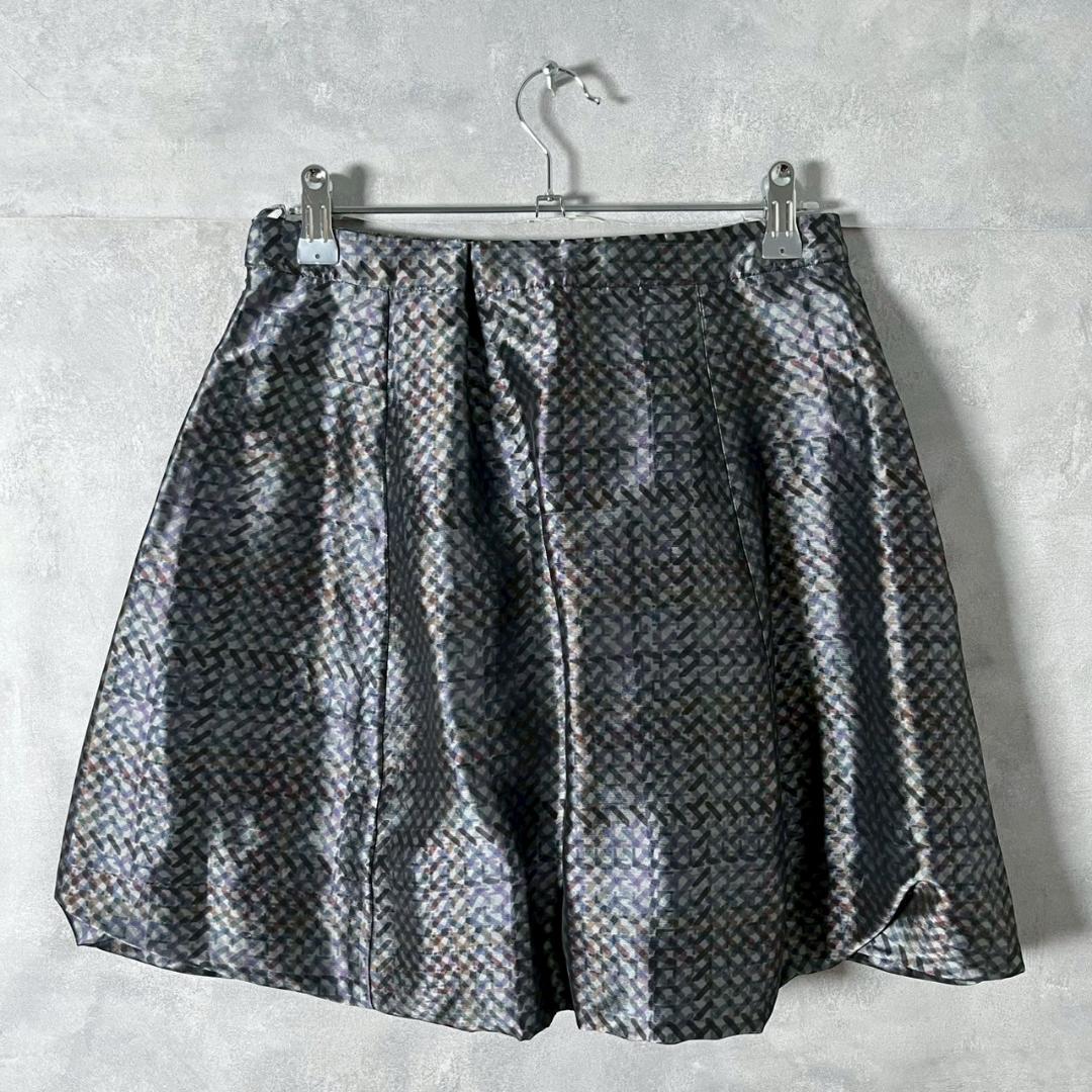 EMPORIO ARMANI イタリア製 光沢 デザイン スカート N1215