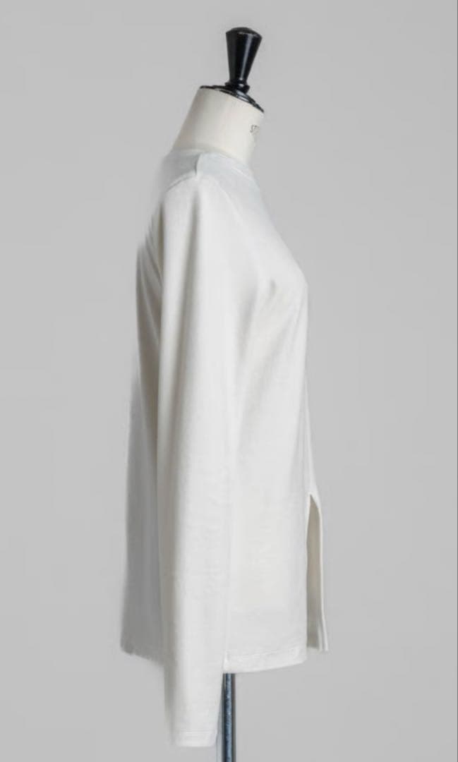 トップス FREY DOUBLE VELOURE TOP /Grayish white