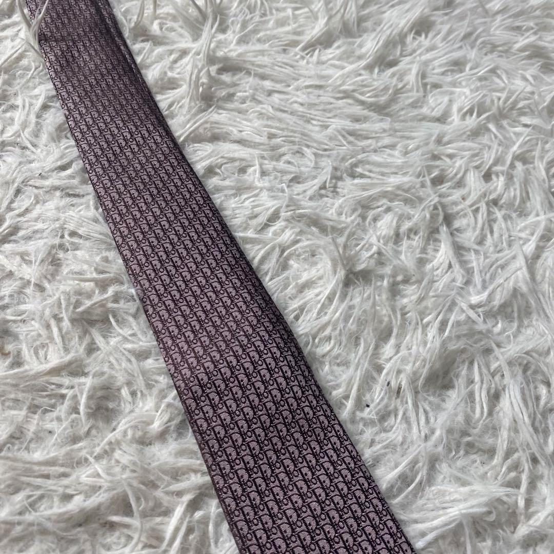 【未使用級】クリスチャンディオール　ネクタイ　備品完備　オブリーク　トロッター柄