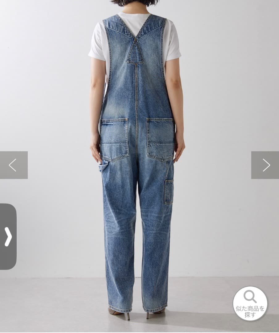 Whim Gazevte デニムブルーオーバーオール FREEサイズ