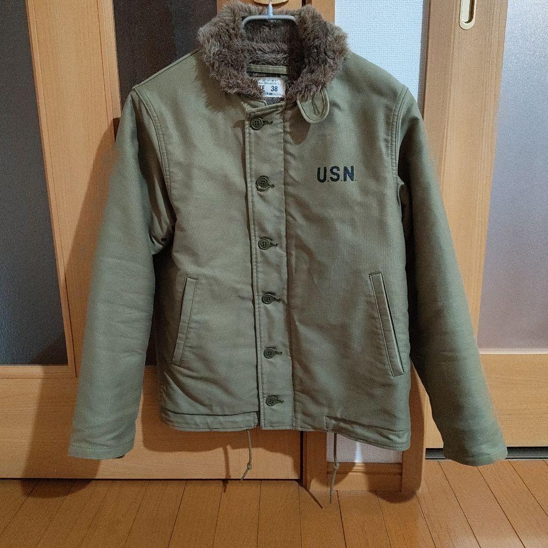 【匿名発送】ヒューストン N-1デッキジャケット -タイトモデル　ミリタリー