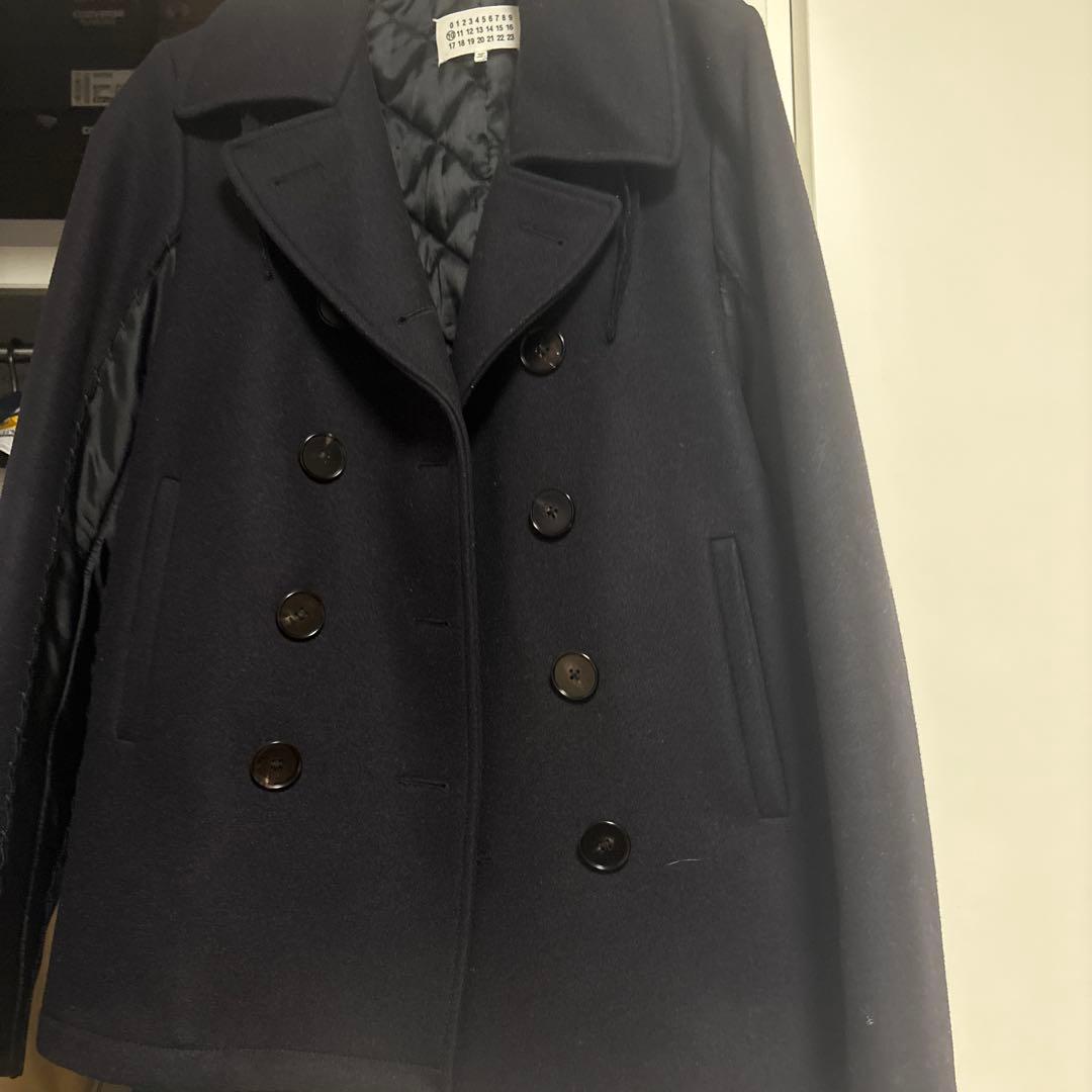 ネイビー ダブルブレスト ピーコート サイズ10