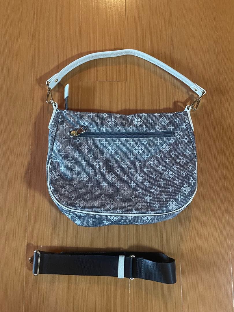 russet【Denim Print】2WAYショルダーバッグ　デニムプリント