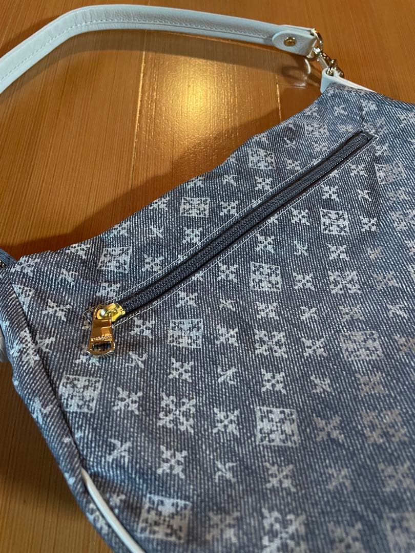 russet【Denim Print】2WAYショルダーバッグ　デニムプリント