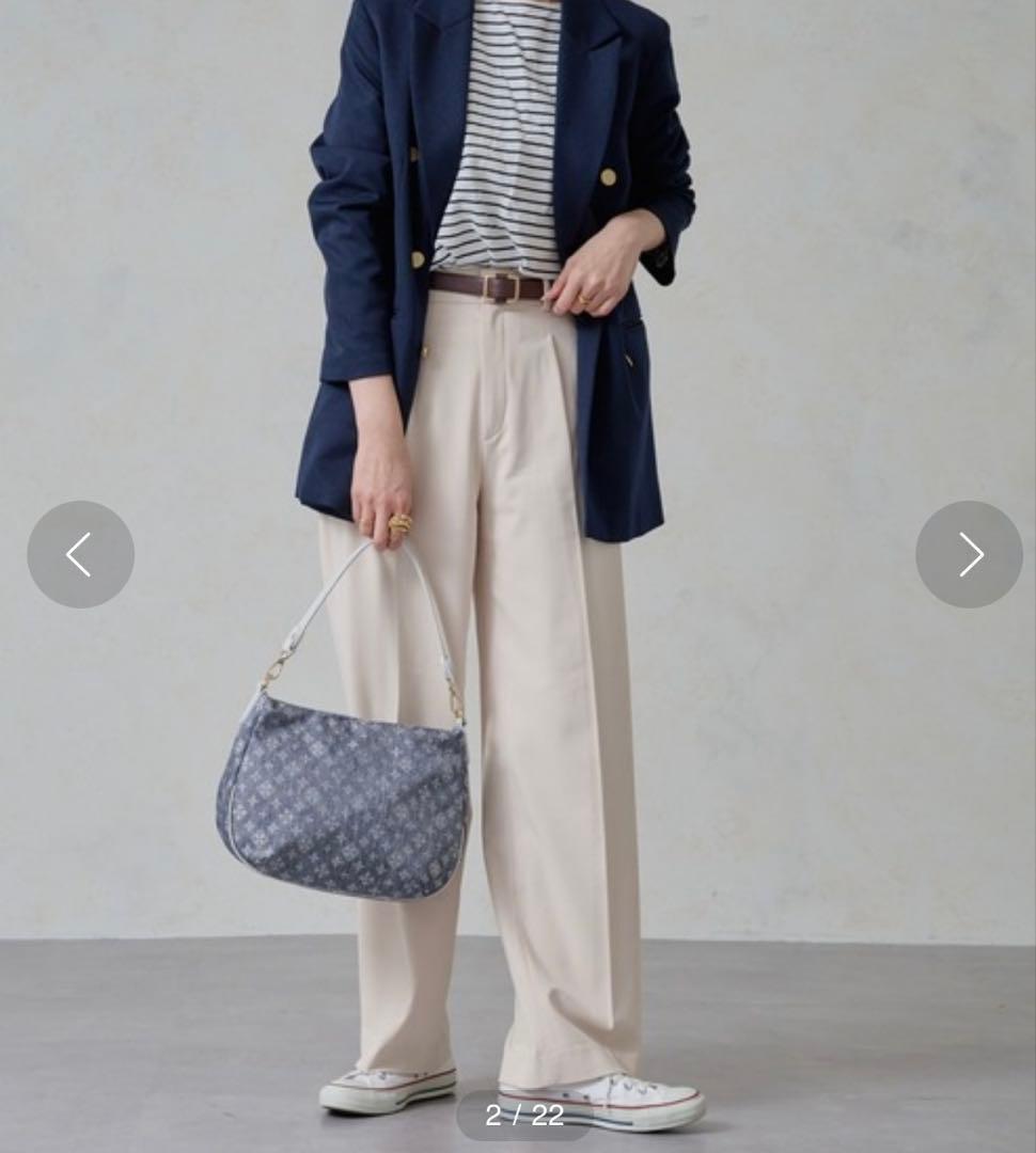 russet【Denim Print】2WAYショルダーバッグ　デニムプリント