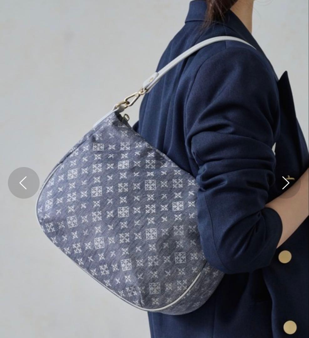 russet【Denim Print】2WAYショルダーバッグ　デニムプリント