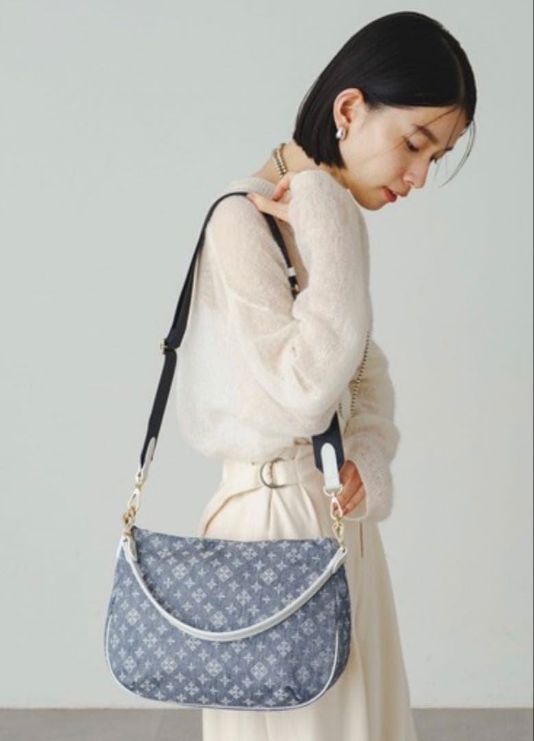russet【Denim Print】2WAYショルダーバッグ　デニムプリント