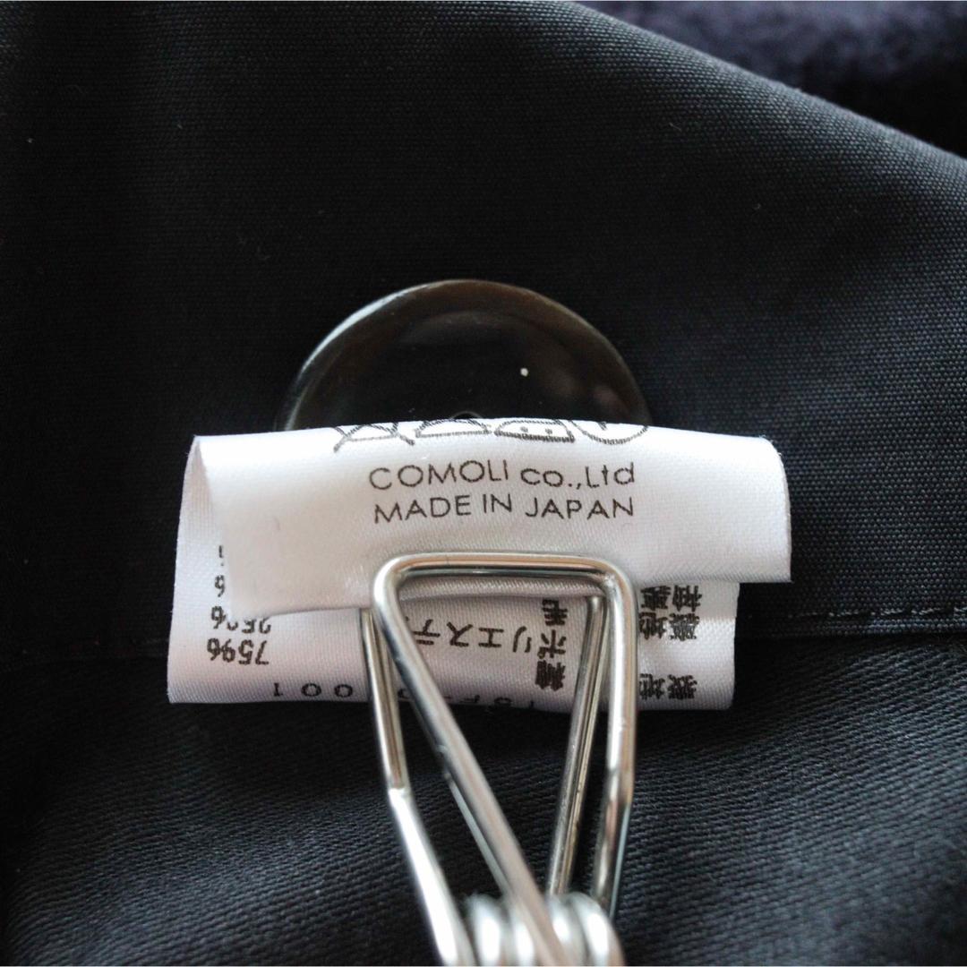 5428【美品】COMOLI　マッキノウコート　ダブルブレスト ネイビー　S