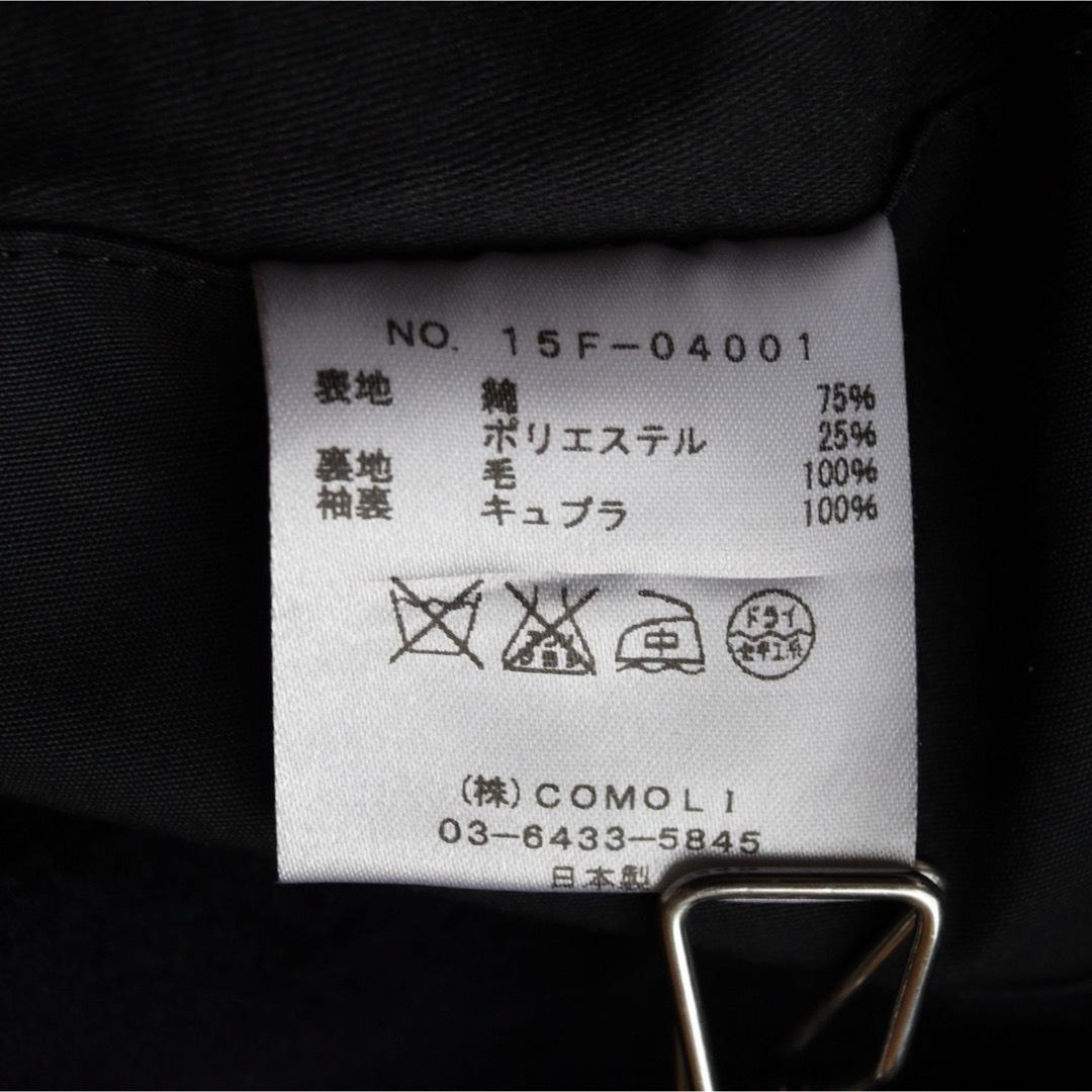 5428【美品】COMOLI　マッキノウコート　ダブルブレスト ネイビー　S