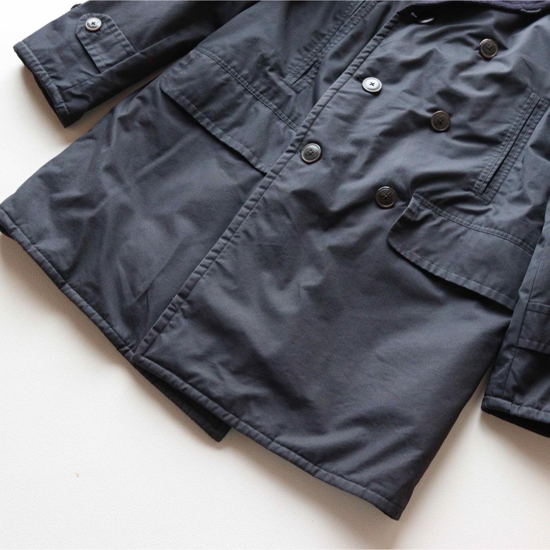 5428【美品】COMOLI　マッキノウコート　ダブルブレスト ネイビー　S